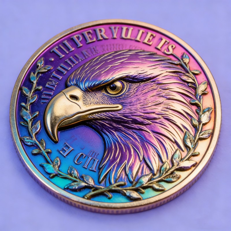 Изготовление металлических значков и памятных монет с технологией радужного гальванического покрытия