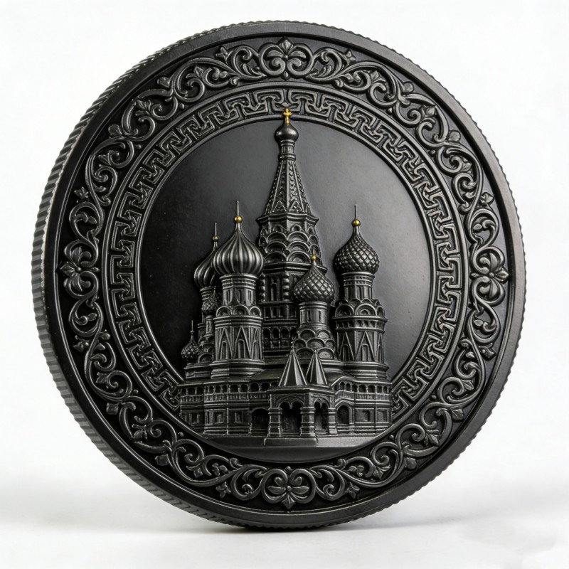 Изготовление металлических значков и памятных монет с технологией чёрного никелирования