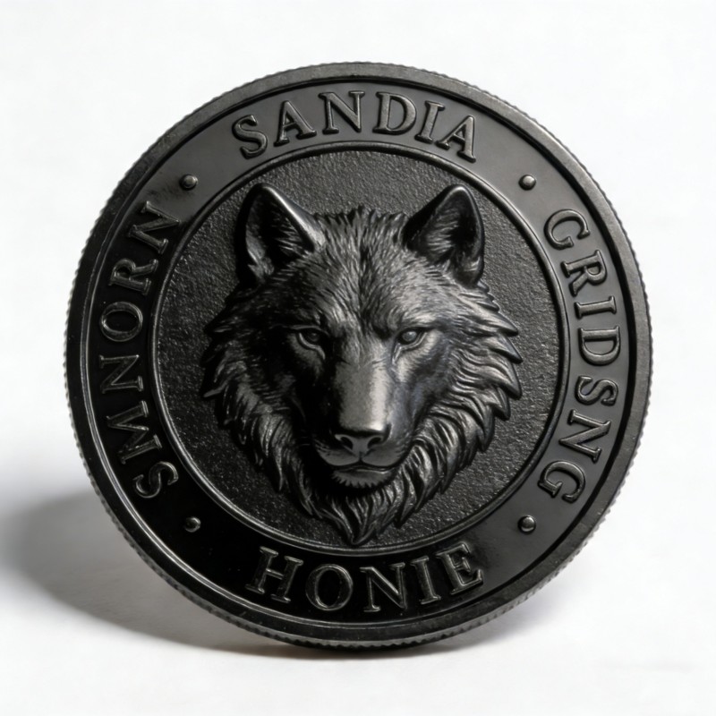 Изготовление металлических значков и памятных монет с технологией чёрного никелирования