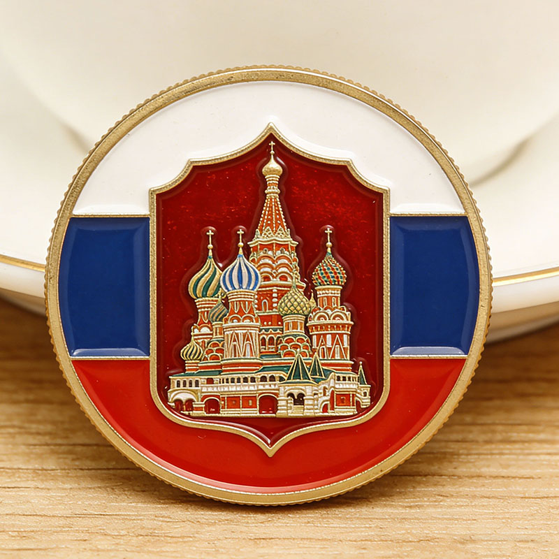 Индивидуальная прозрачная лаковая отделка для металлических значков и памятных монет