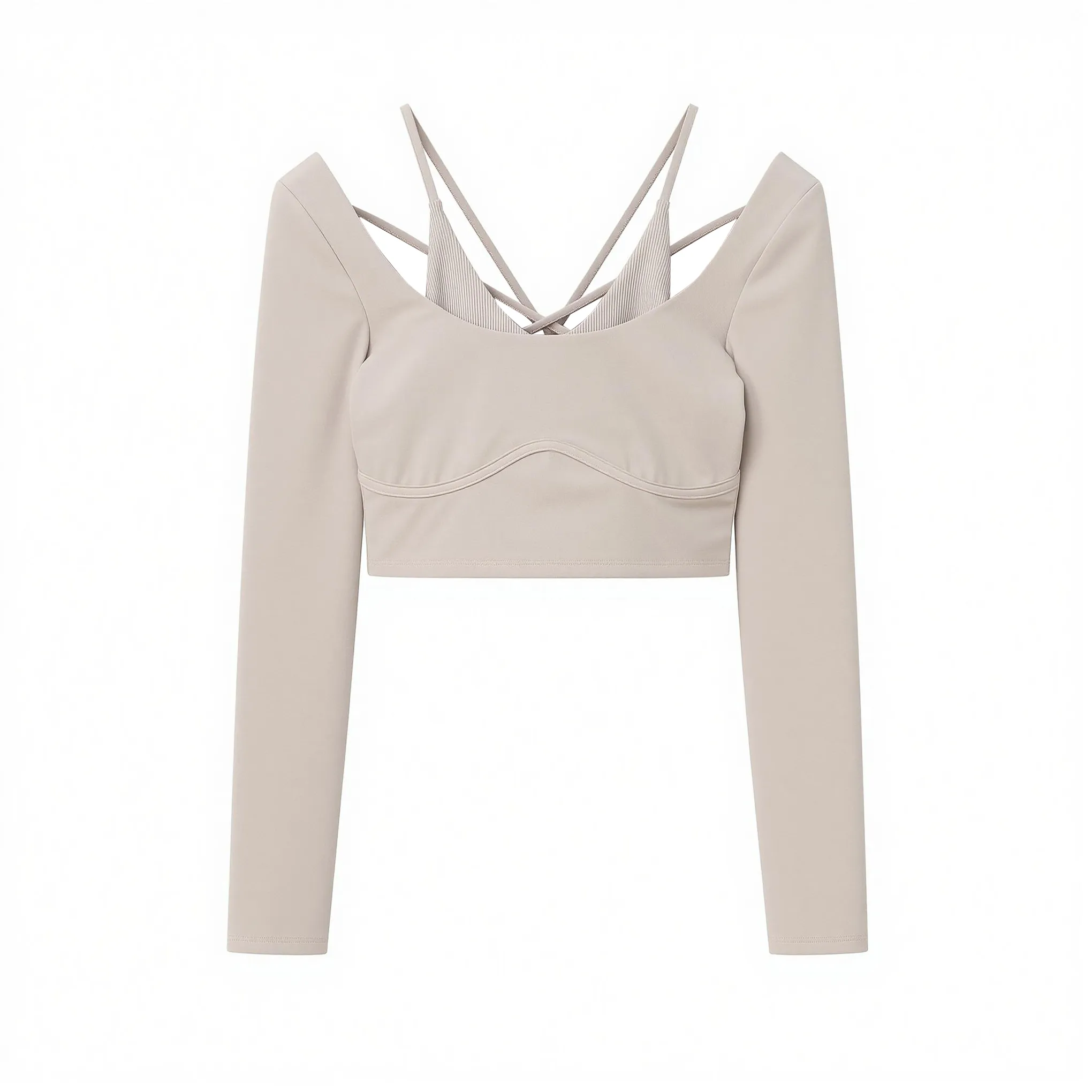 Женская футболка для йоги с подтяжками