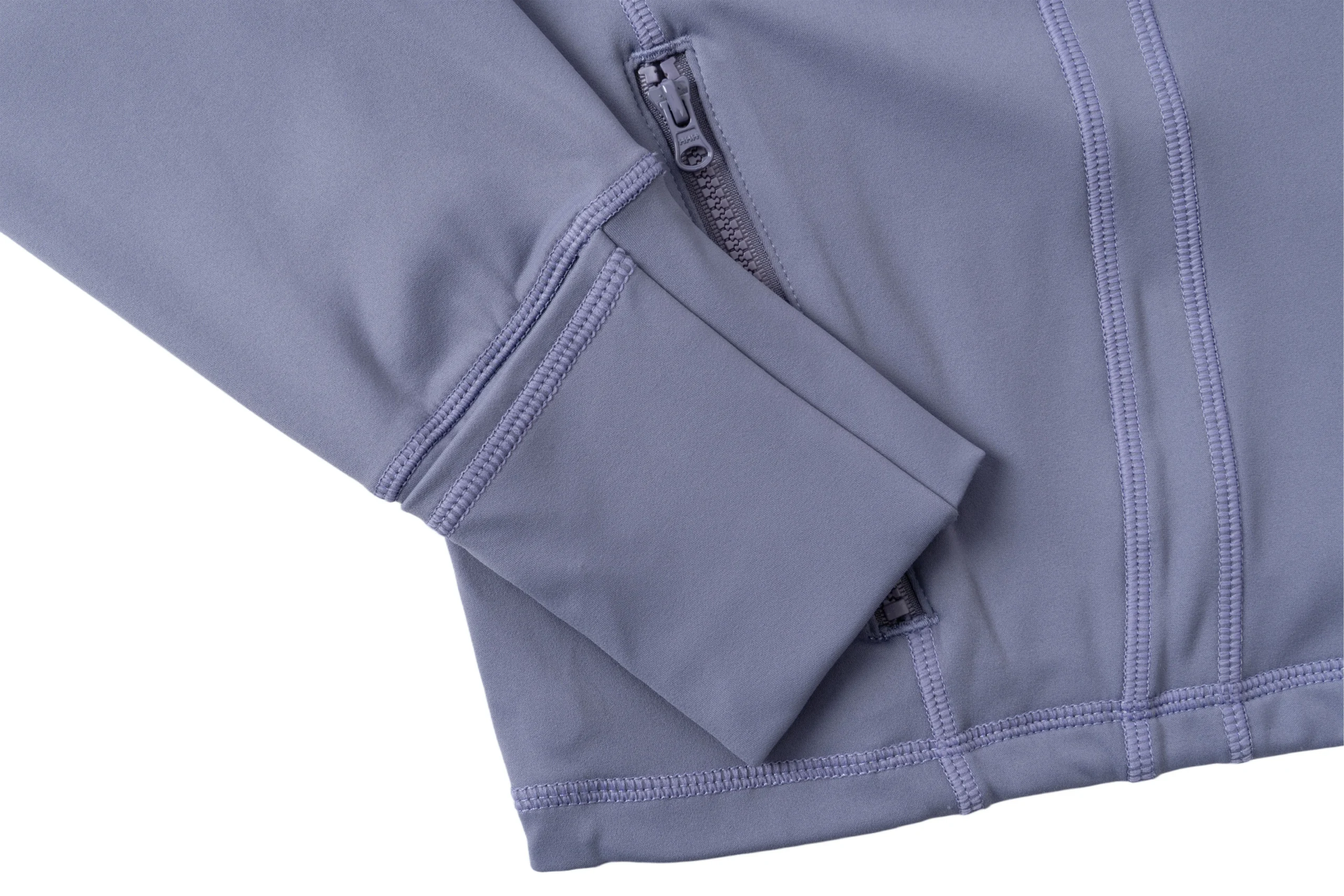 Женская спортивная кофта на молнии с комбинированными вставками