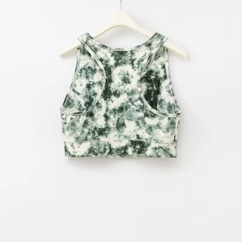 Женская майка для йоги с эффектом тай-дай