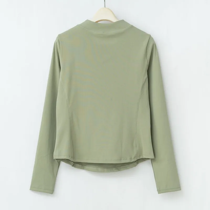 Женская спортивная кофта с половинной молнией