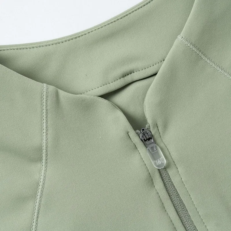 Женская спортивная кофта с половинной молнией