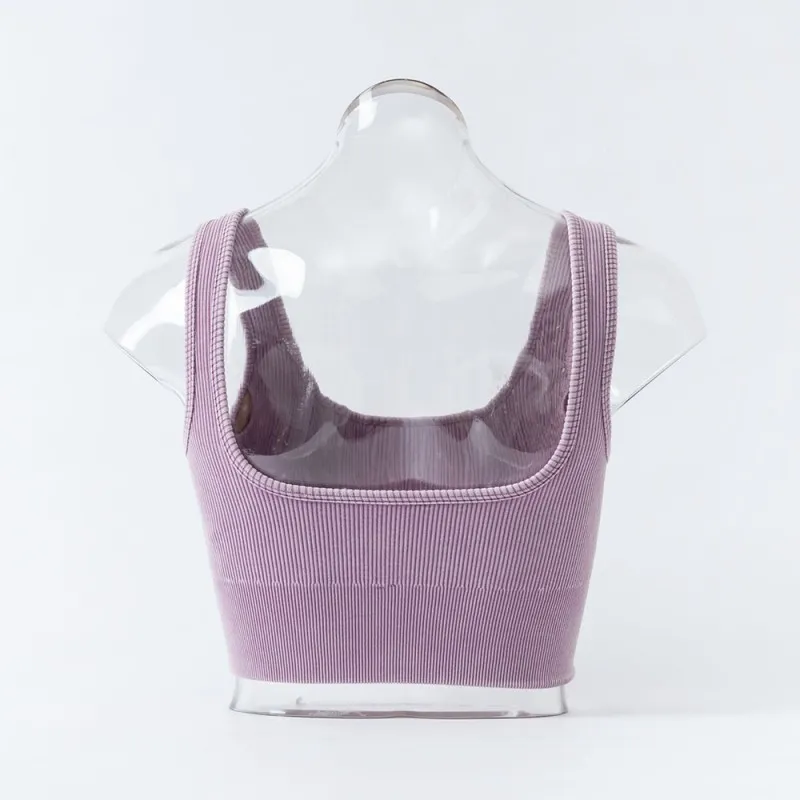 Женский бесшовный йога-топ