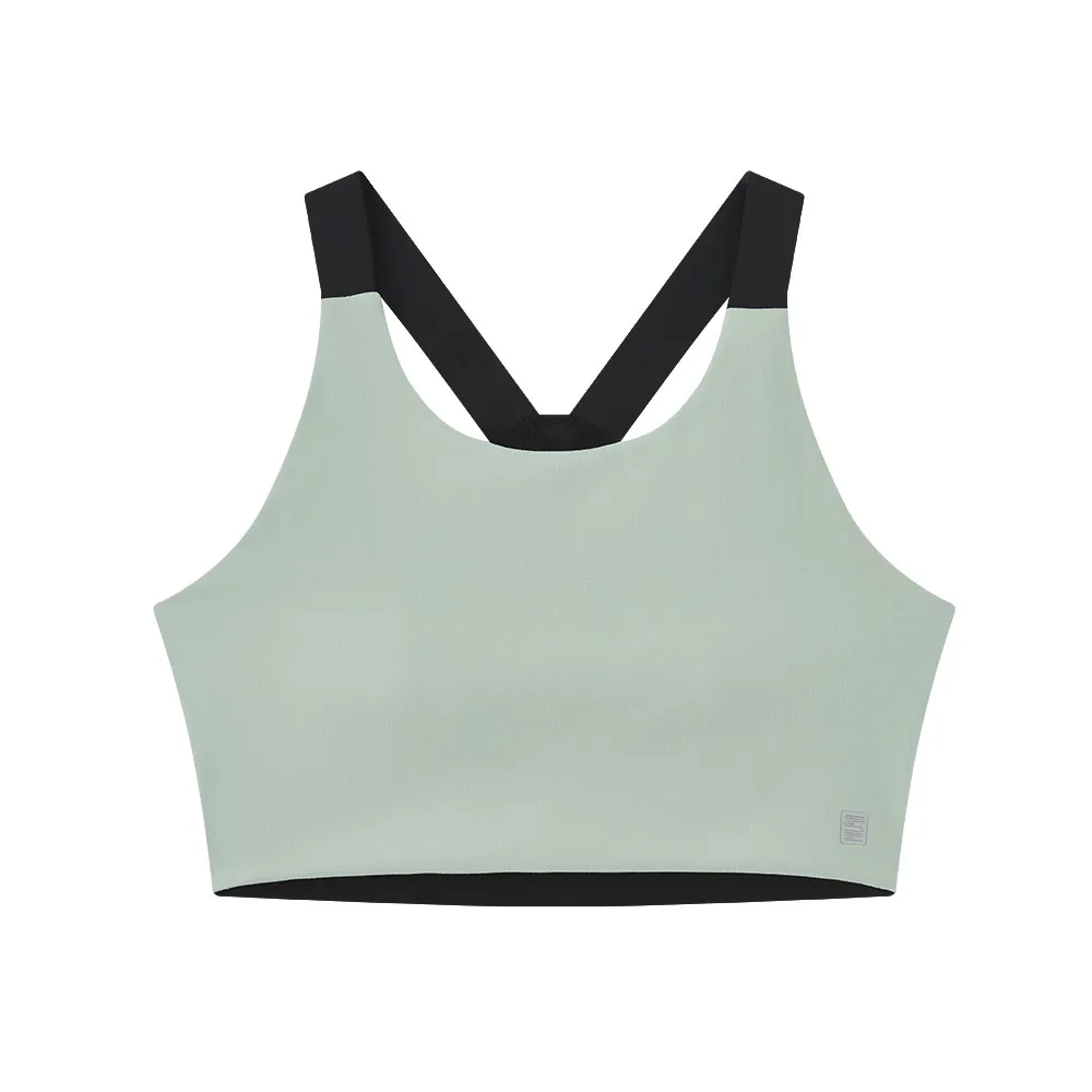 Зеленый спортивный бра