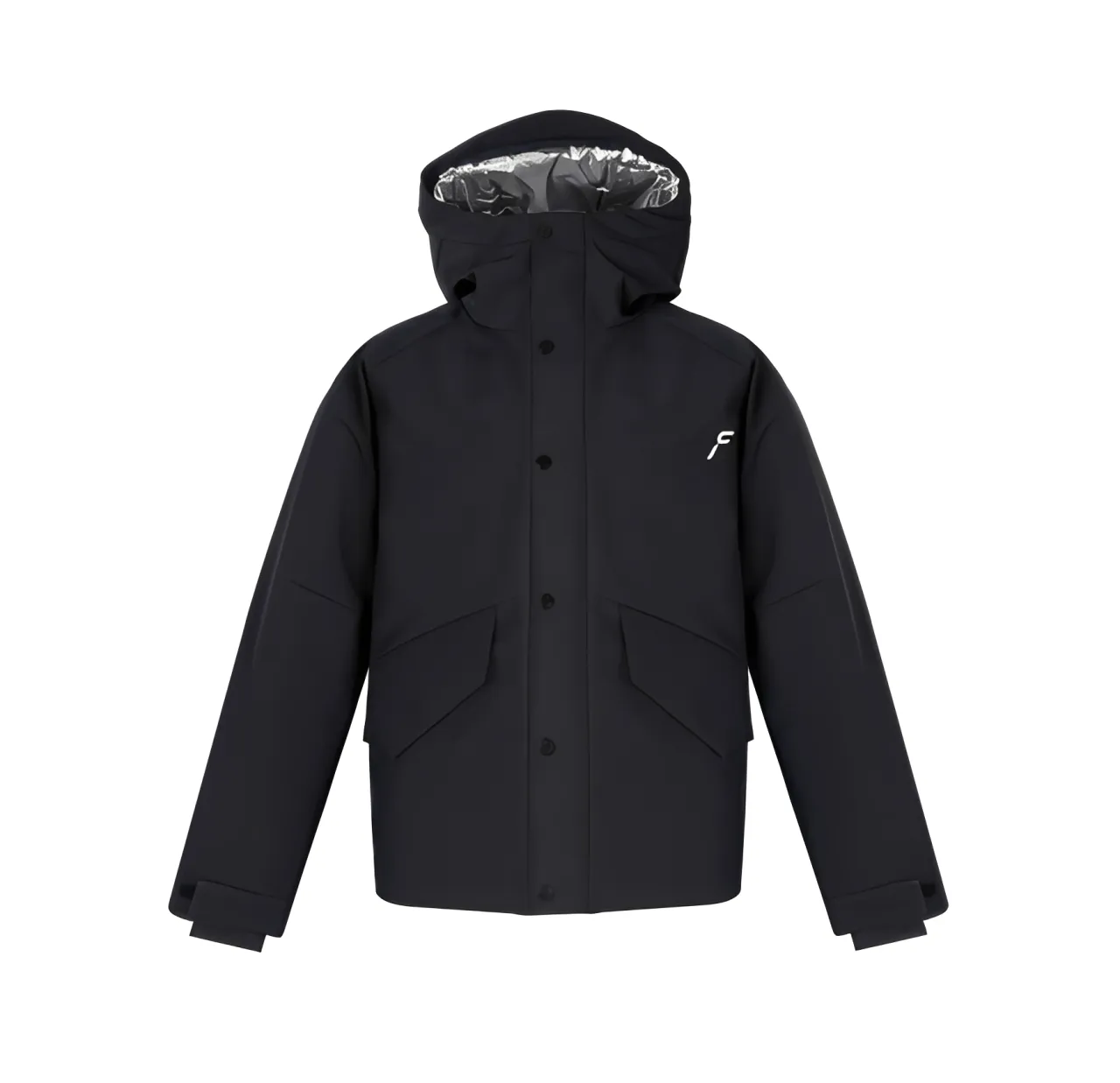 Мужская пуховая шуба для лыж