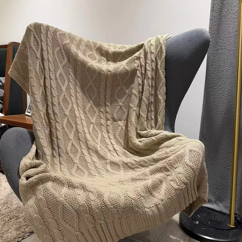 Вязаный плед