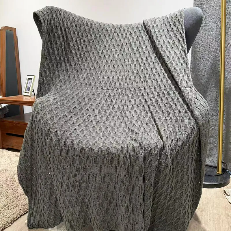 Вязаный плед