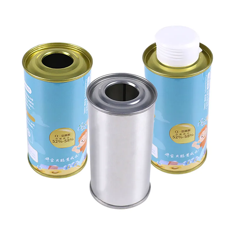 100 мл и 120 мл Круглые Пустые жестяные банки для оливкового масла