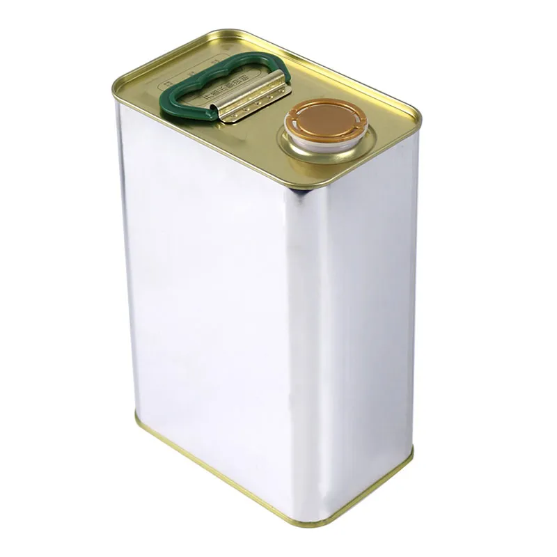 2-литровые квадратные пустые жестяные банки для оливкового масла экстра вирджин из пищевого сырья