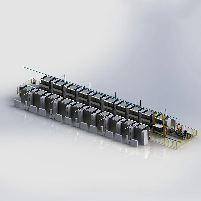 Автоматическая линия сушки рулонных электродов в туннельной печи