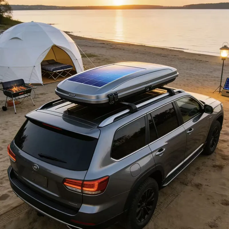 Интеллектуальный фотоэлектрический накопительный автомобильный багажный бокс