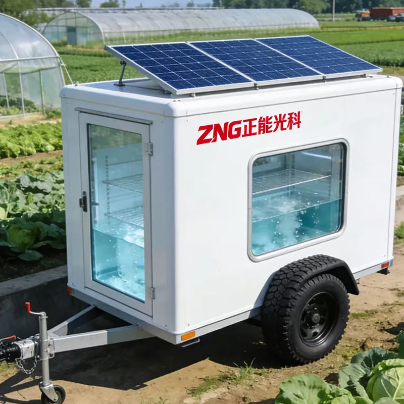 Интеллектуальный фотоэлектрический накопительный мобильный холодильный склад