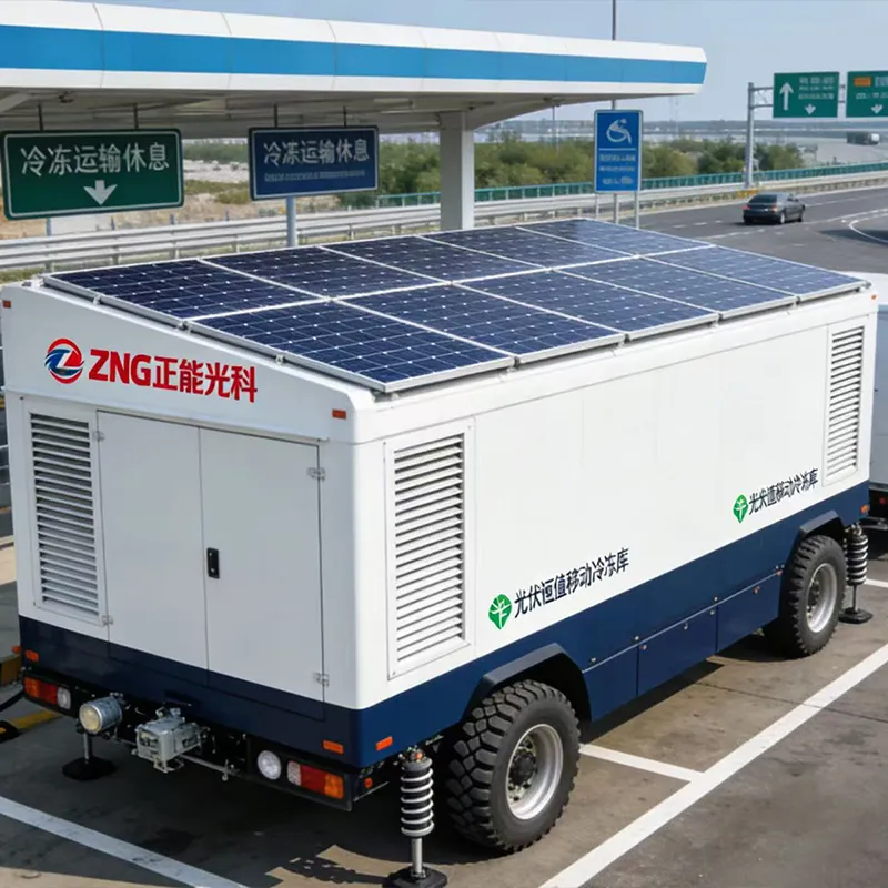 Интеллектуальный фотоэлектрический накопительный мобильный холодильный склад