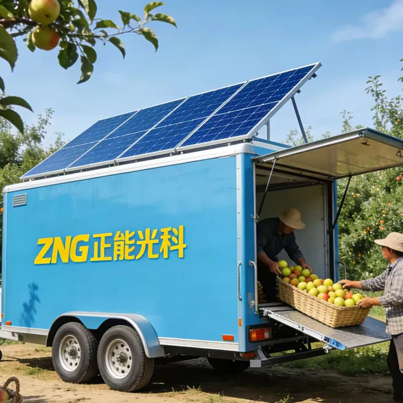 Интеллектуальный фотоэлектрический накопительный мобильный холодильный склад