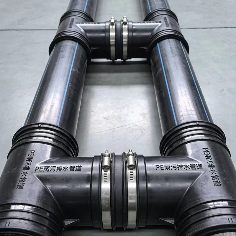 Трубы из ПЭ для дождевой и сточной канализации