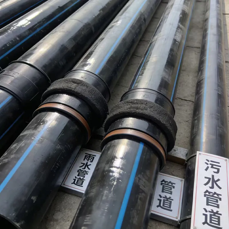 Трубы из ПЭ для дождевой и сточной канализации