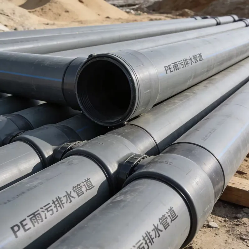 Трубы из ПЭ для дождевой и сточной канализации