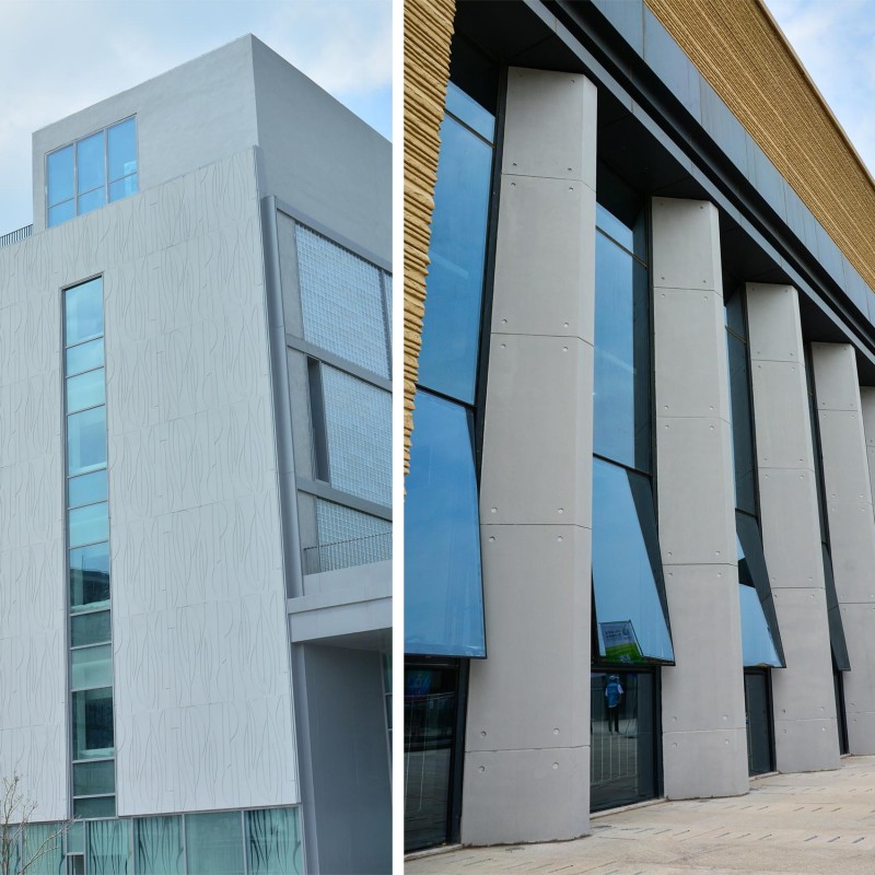 GRC (стеклофибробетон) фасадные панели из чистого бетона