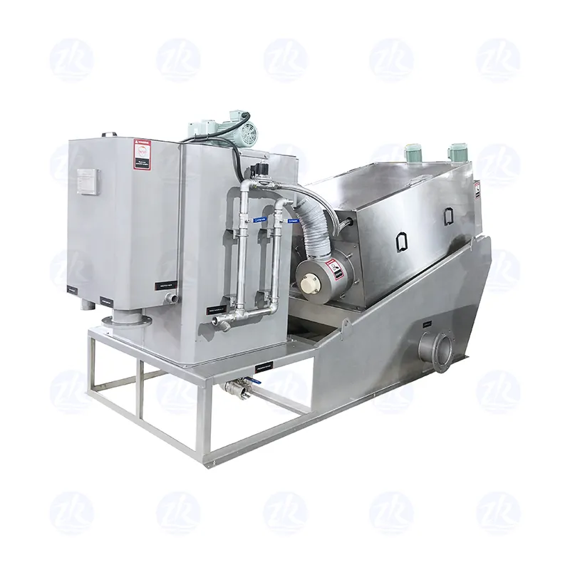 Винтовой шнековый обезвоживатель