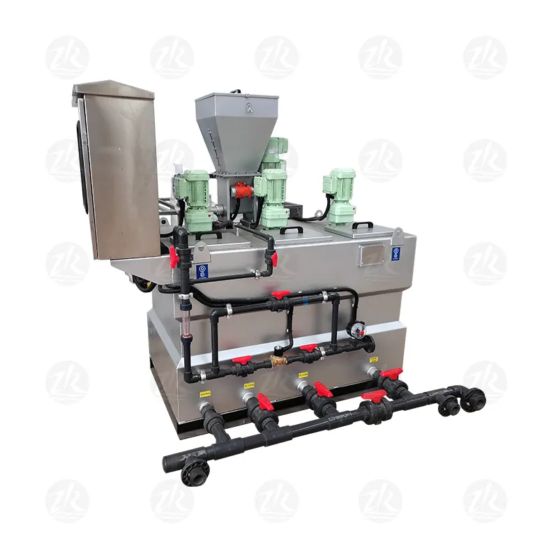 Трехкамерная установка дозирования реагентов