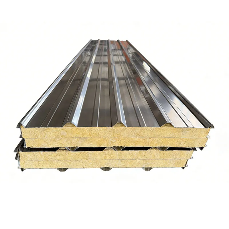 Сэндвич-панель с каменной ватой механического производства