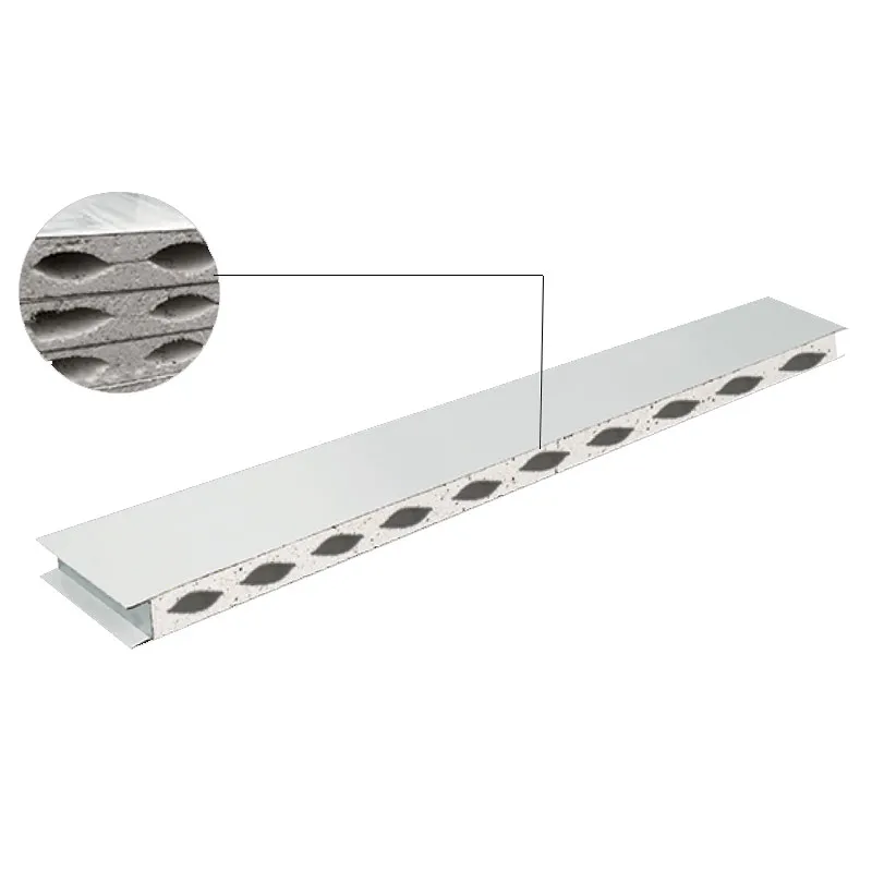 Сэндвич-панель с сульфатно-оксидно-магниевым сердечником механического производства