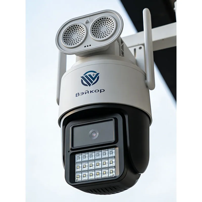 Цветная PTZ-камера Weco 5 Мп – ночное видение, отсутствие проблем с сетью, круглосуточная интеллектуальная защита.