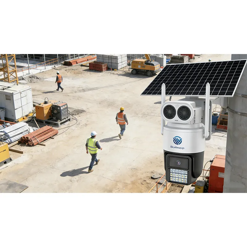 WKR-37A9G6W0-6MP-Y-4G 6-мегапиксельная черно-белая и цветная 4G PTZ-камера с низким энергопотреблением на солнечной энергии