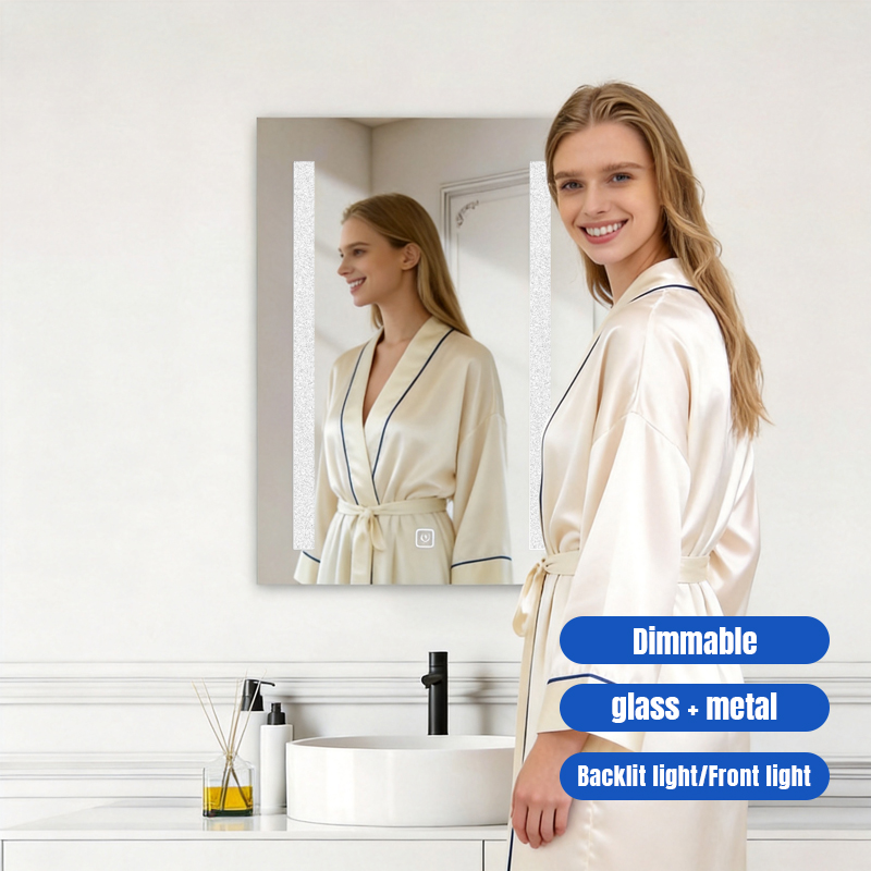 Прямоугольное зеркало для ванной комнаты 50*70