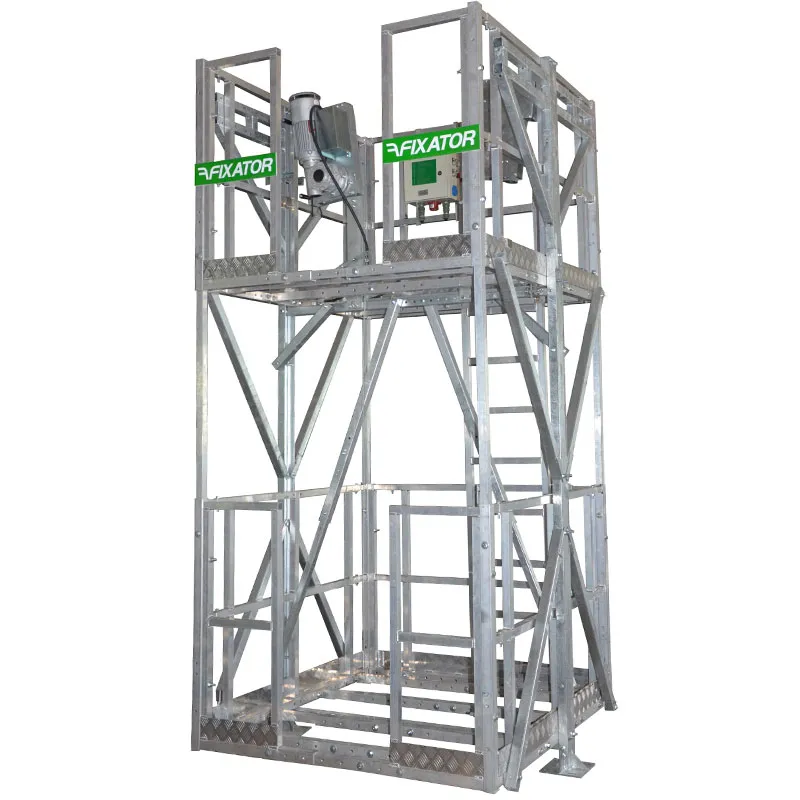 Подвесная люлька для монтажа лифтов