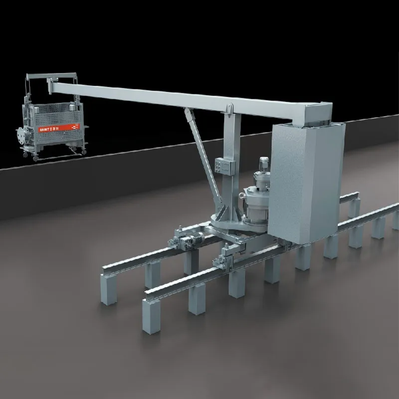 Рельсовая тележечная машина для мойки окон