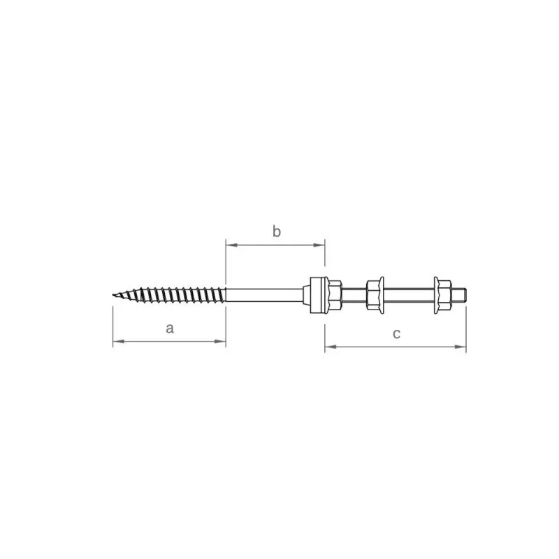 Hanger Bolt (двусторонний болт  болт для подвеса  мебельный стержень)