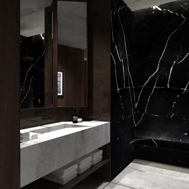 Черный мрамор