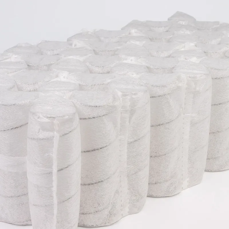 Бесклеевой пружинный блок в форме четырехлистного клевера в кармашках