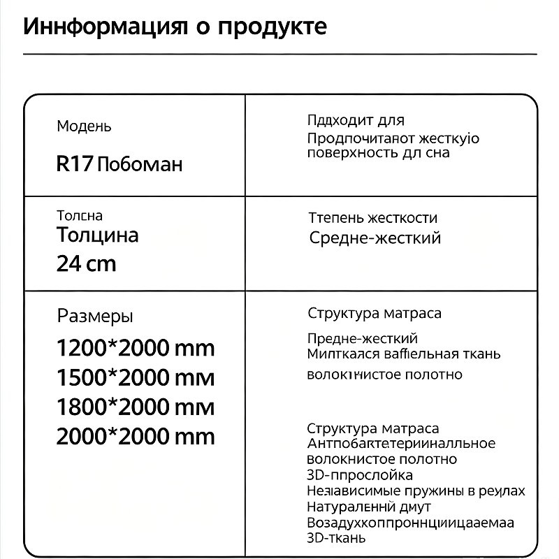 Матрас Pocket Съёмный