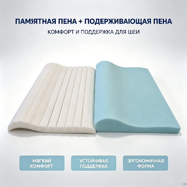 ПОДУШКА ИЗ ПАМЯТНОЙ ПЕНЫ