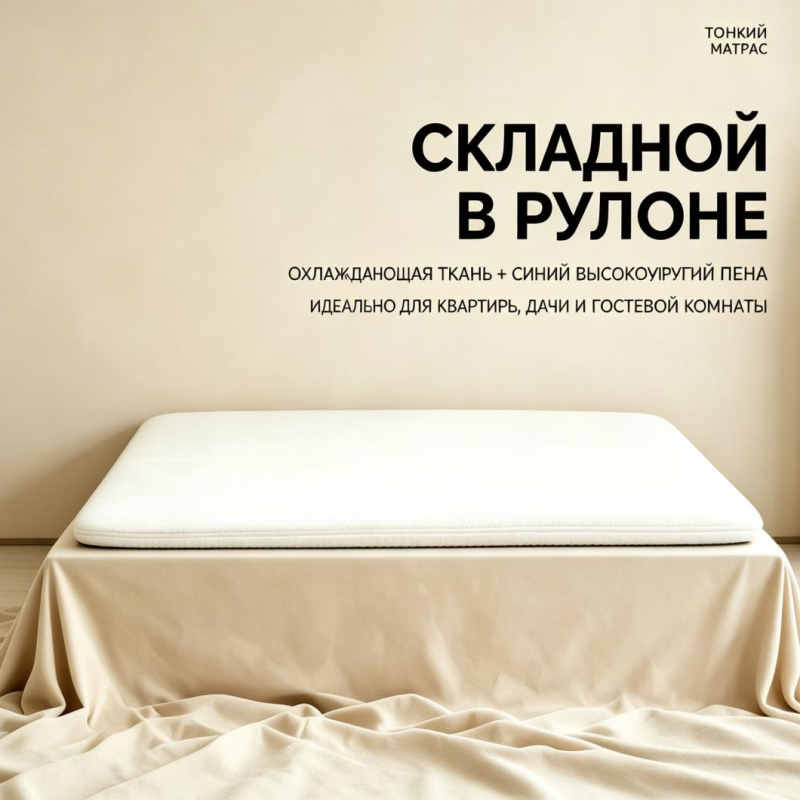 Двусторонний тонкий матрас в рулоне: легкое решение для сна в любых условиях