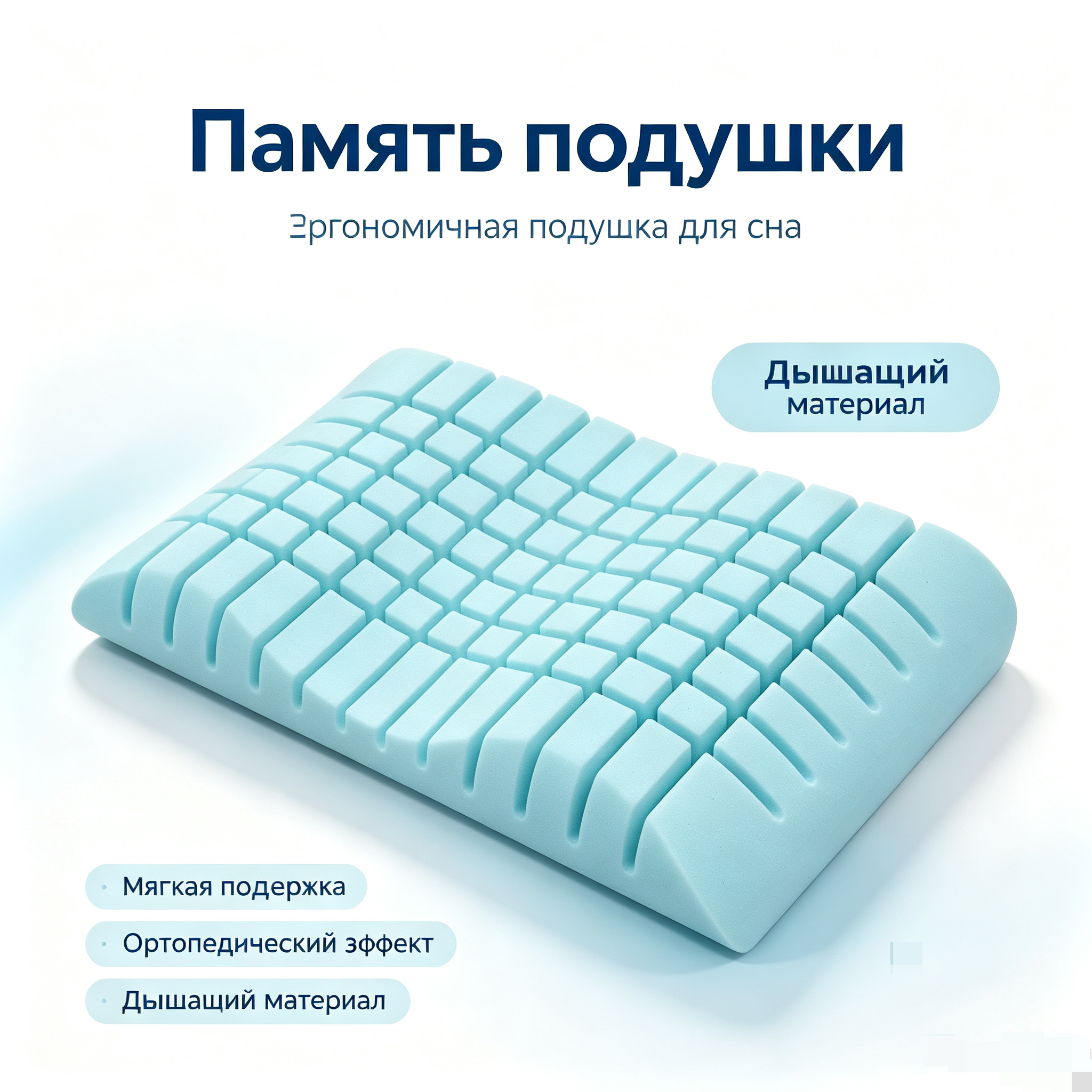 Кубические плоские мягкие поролоновые подушки