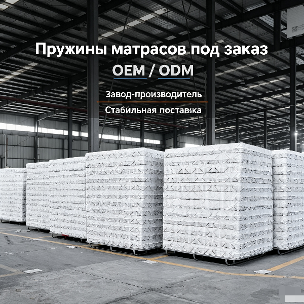Бесклеевой пружинный блок в форме четырехлистного клевера в кармашках