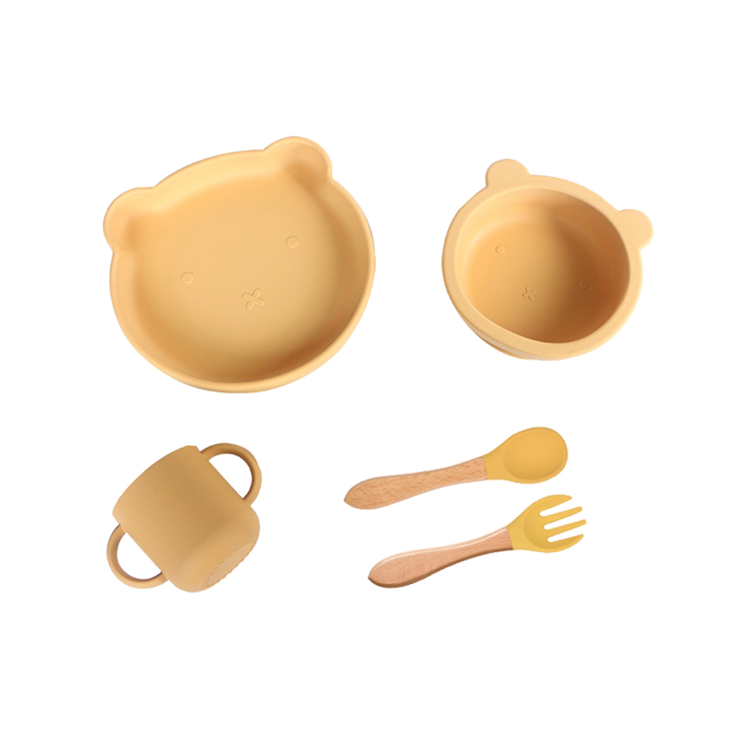 Силиконовая тарелка “Медвежонок” SB2008