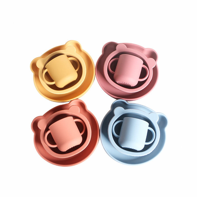 Силиконовая тарелка “Медвежонок” SB2008