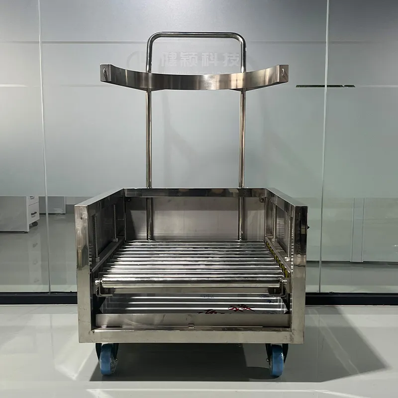 Тележка с винтовым толкателем для бочек с кислотой