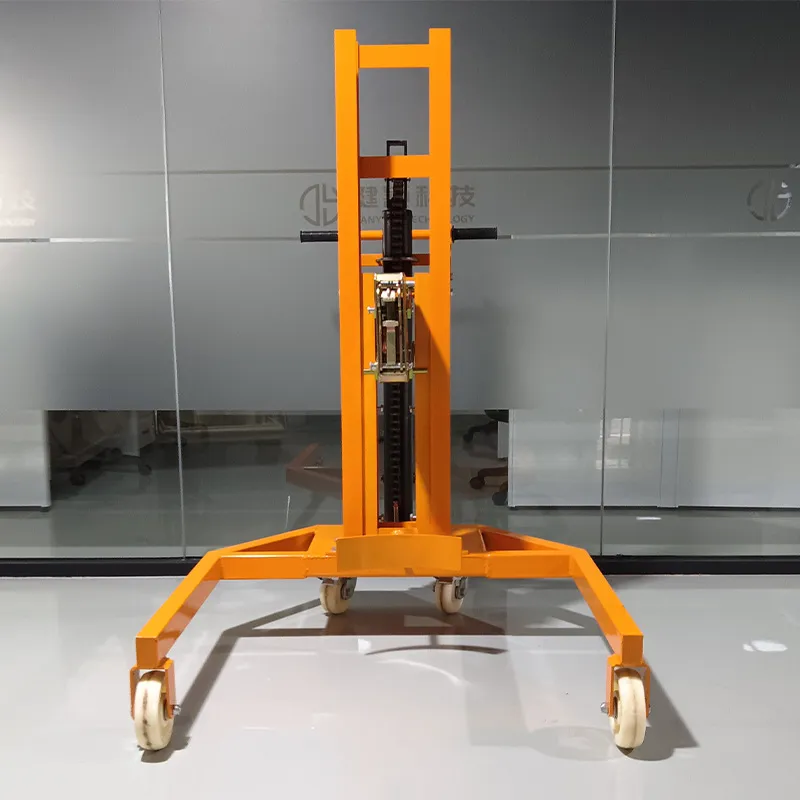 Тележка с ручным гидравлическим зажимом для бочек с кислотой