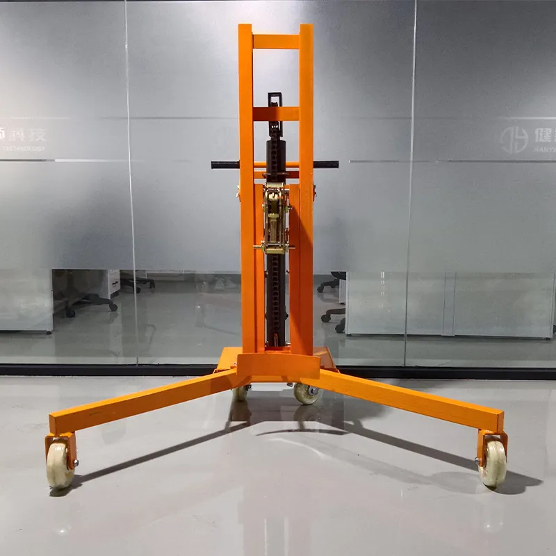 Тележка с ручным гидравлическим зажимом для бочек с кислотой