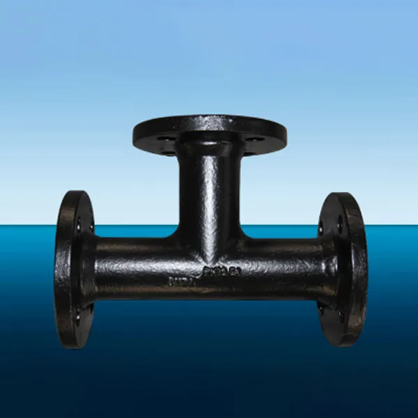 Тройник с тремя фланцами