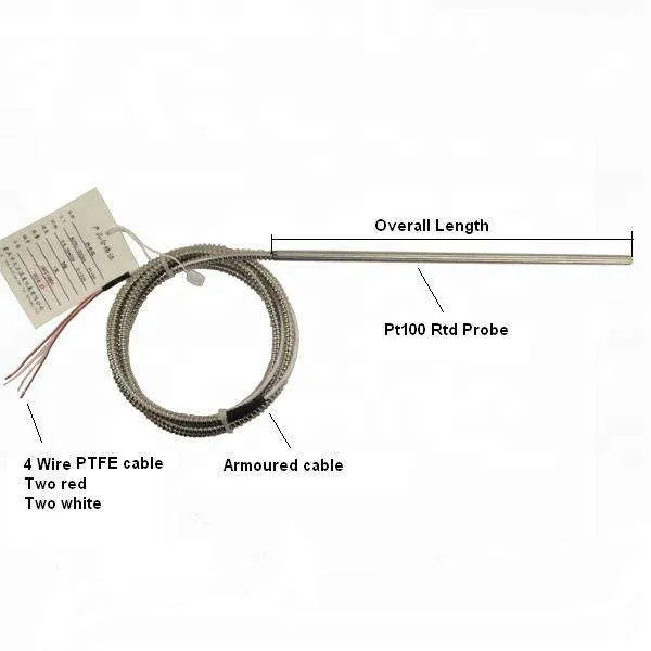 Четырехпроводной терморезистор PT100