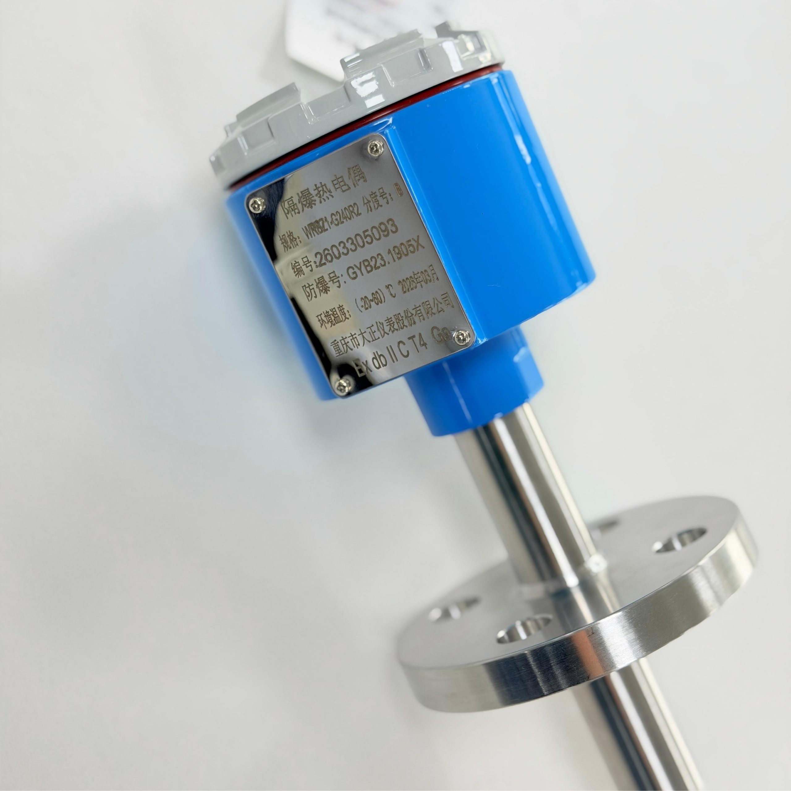 Взрывозащищенная термопара типа B 1700°C WRBZ1-G240R2
